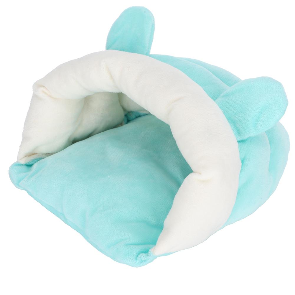 

Small Pet Nest Thickened Cotton Sleeping Bag for Sugar Glider Syrian Hamster ParrotS Green S зелёный