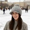 Women S Winter Warm Fleece Lined Baseball Cap For Big Head Korean Style Casual Hat