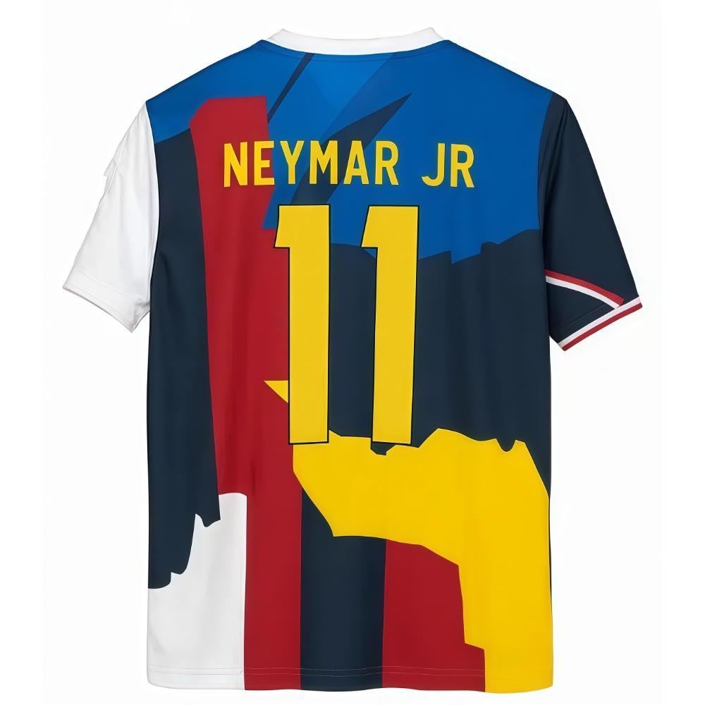 Edizione Speciale Messi Neymar jr NAMA KAMU Collaborazione Magliette da Uomo Sportive Casual Allenamento all'Aperto Traspiranti Asciugatura Rapida