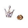 Crown Crystal Lapel Pin for Men: Zhang Songwen Style Brooch Accessory for Suits and Shirts. Perfect for Summer.