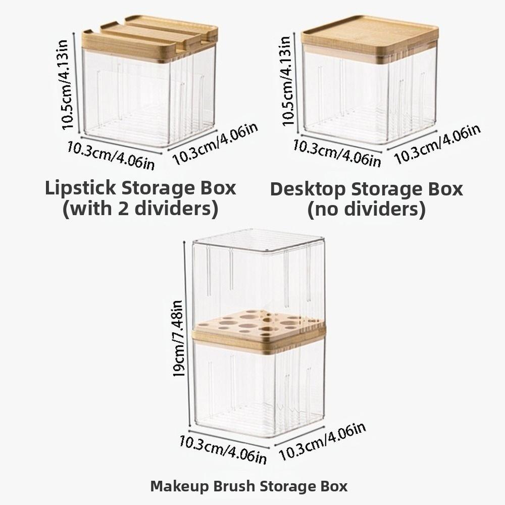 Dust-proof Makeup Brush Holder Large Capacity Lipstick Storage Bucket  Bedroom Decoration