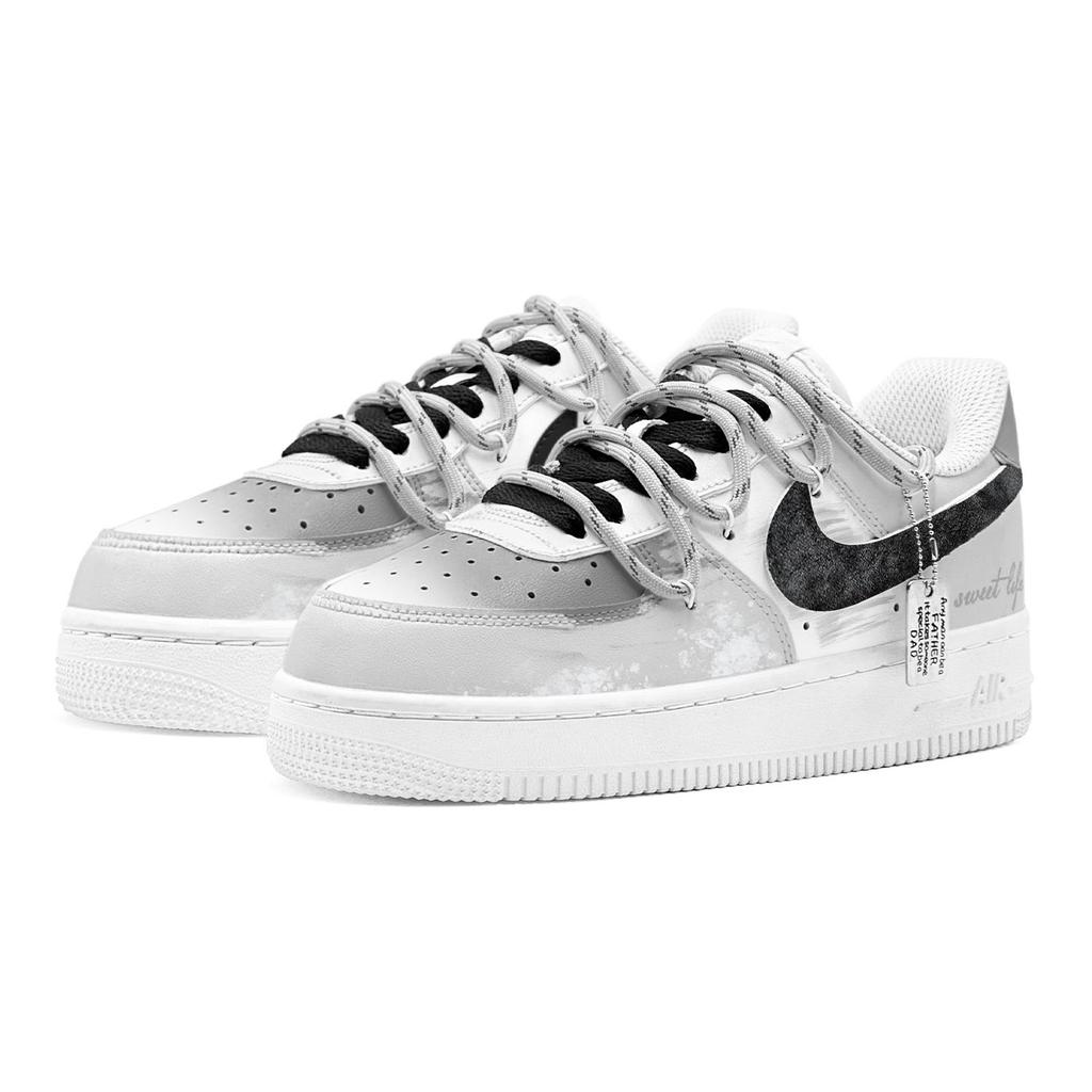 Nike Air Force 1 Air Force 1, Couple's, Romantic Treatment, Obsidian Tide, Deconstruction Design, Versatile Fashion DH2920-111(TeamS2-S-BOX)