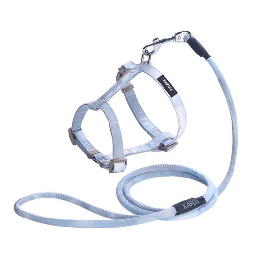 

Инструмент для тяги поводка для собаки, регулируемый нагрудный ремень, комплект поводка и шлейки для собаки S синий