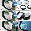 2pcs Universal Fit Glass Car Wide-angle Blind Spot Rearview Mirror,360° Adjustable, High-definition,with Applicable for All Cars