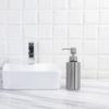 250/350/550ml Soap Dispenser Bottle Matte Silver Kitchen Press Bottle Stainless Steel Pump Bathroom Storage Bottle