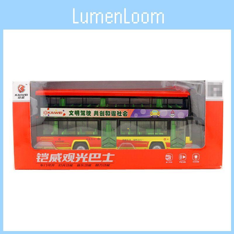 Bus Lloy Tourist Toy Model With Sound Light And Inertia Design Operation