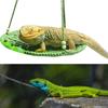 Reptile Hammock Hand Woven Strong Load-bearing Gecko Lizard Swing Toy Round Bearded Dragon Swing Hanging Bed