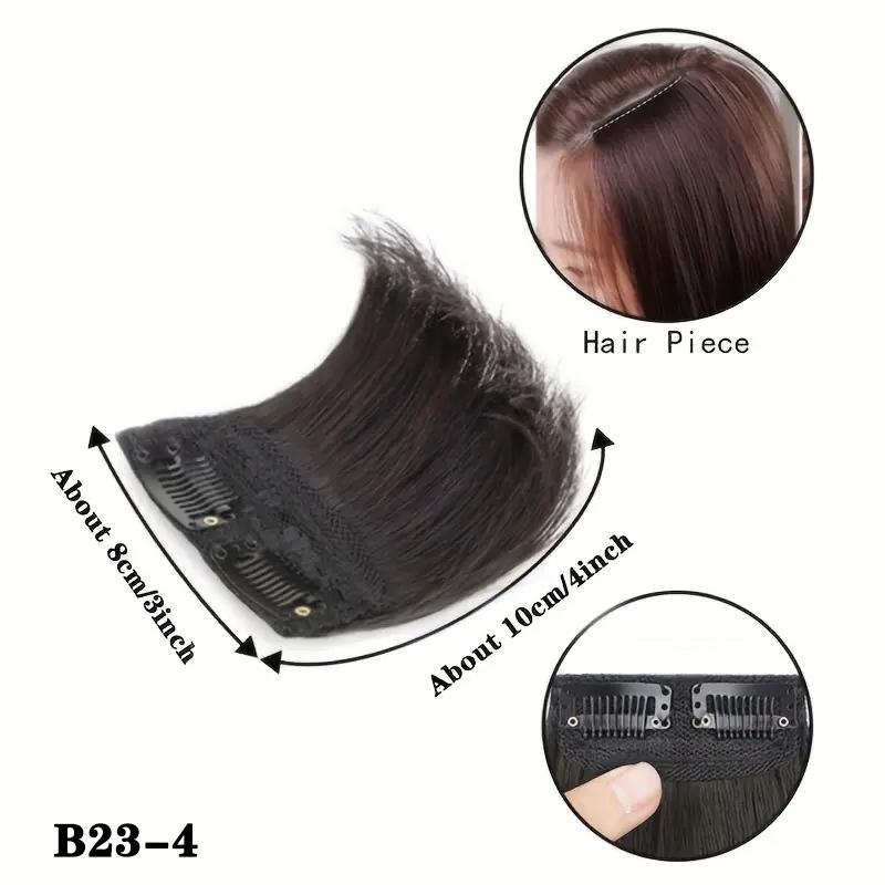 MERISIHAIR Synthetic Short Straight Hair Pieces Hair Extension Smooth And Fluffy Clip-In Hair Increase Hair Volume For Women Hair Accessories