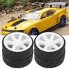 1Celsius10 Racing RC Car Wheel Plastic Wheel Hub with Grooved Rubber RC Car Spare Accessory