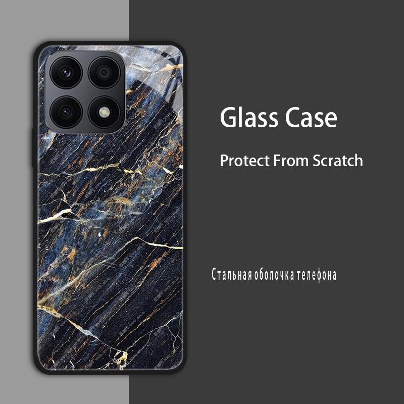 Dla Huawei Honor X6a X6 X6S X8 5G 4G Etui Pokrowiec Szklane Etui Hartowana Obudowa Zderzak Dla Honor X8A X6A X7A X8B Etui Ochronne