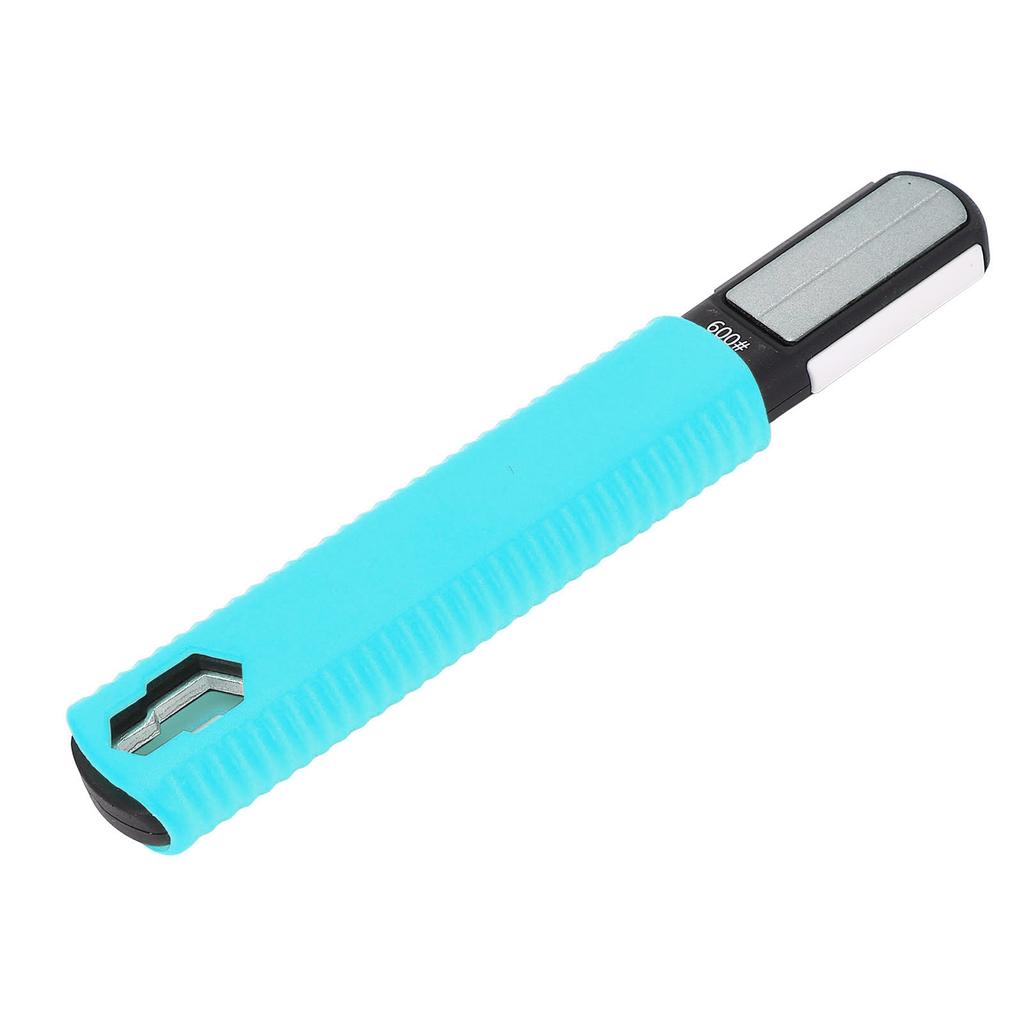 Garden Tool Blade Sharpener Blue Color Double Head Portable Hedge Shears Sharpener