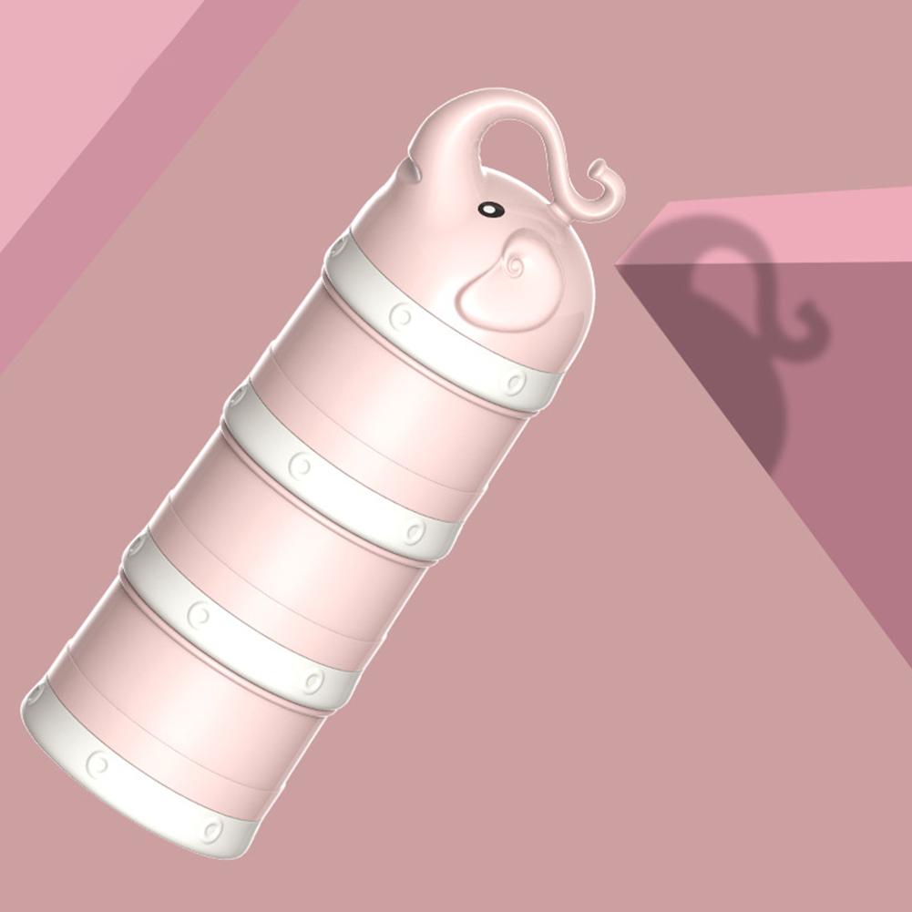 

3-слойный контейнер для хранения детского питания с рисунком для переноски и путешествий - дозатор для порошка из хлопьев Essential