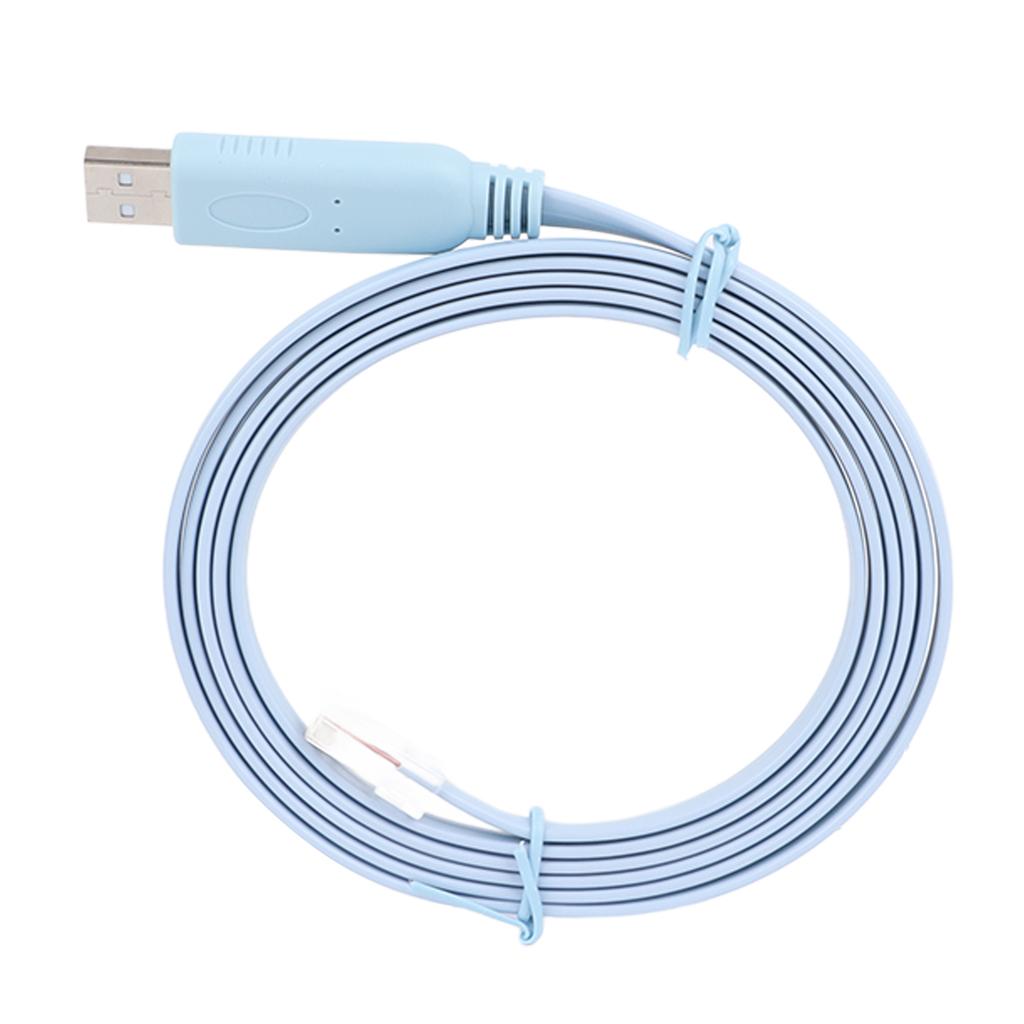 כבל קונסולה USB ל-RJ45 5.9 רגל מהירות גבוהה עמיד תקע נחושת פלאג אנד פליי כבל טורי USB ל-RJ45