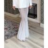 Completo Due Pezzi Donna Lento Blazer Manica Lunga Gonna Lunga Maxi in Rete Vita Elastica Completo Coordinato in Raso