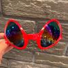 1 Stück Modische Feiertags-Tanz-Sonnenbrille für Männer und Frauen, mehrfarbiger Rahmen, übertrieben lustige Sonnenbrille, Alien Cool, Disco-Brille, Schutzbrille