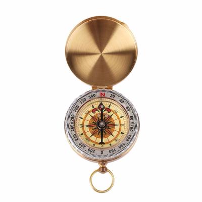 Aydınlık Pusula Kapak Yukarı Çevirin Çok Fonksiyonlu Sarsıntıya Dayanıklı Yürüyüş Pusula Kamp Hayatta Kalma Araçları