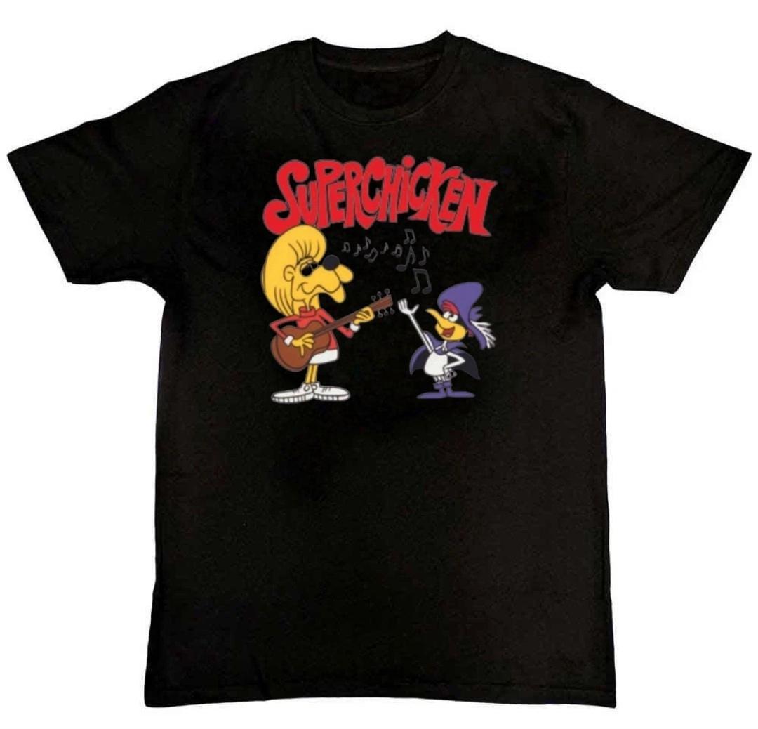 SUPER CHICKEN & FRED SING Graphic Print Mens T-Shirt S-4XL M