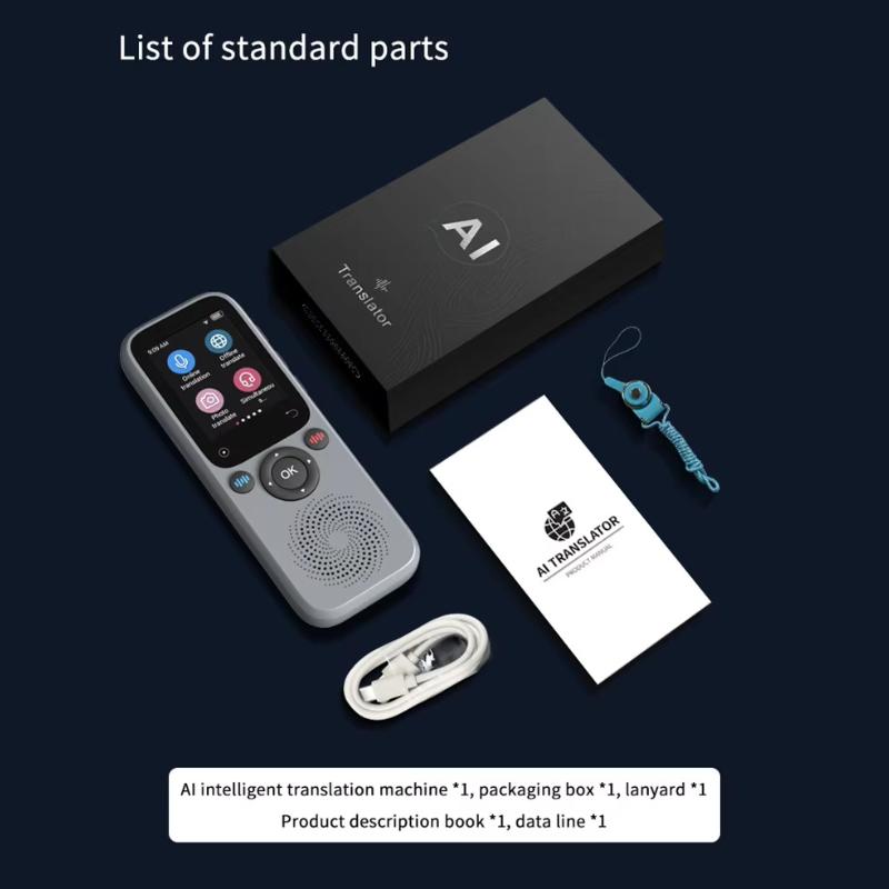 New S20 Language Translator Device Support 138 Real-time Language Translator Translation AI Translator with ChatGPT Translator for Students Learners