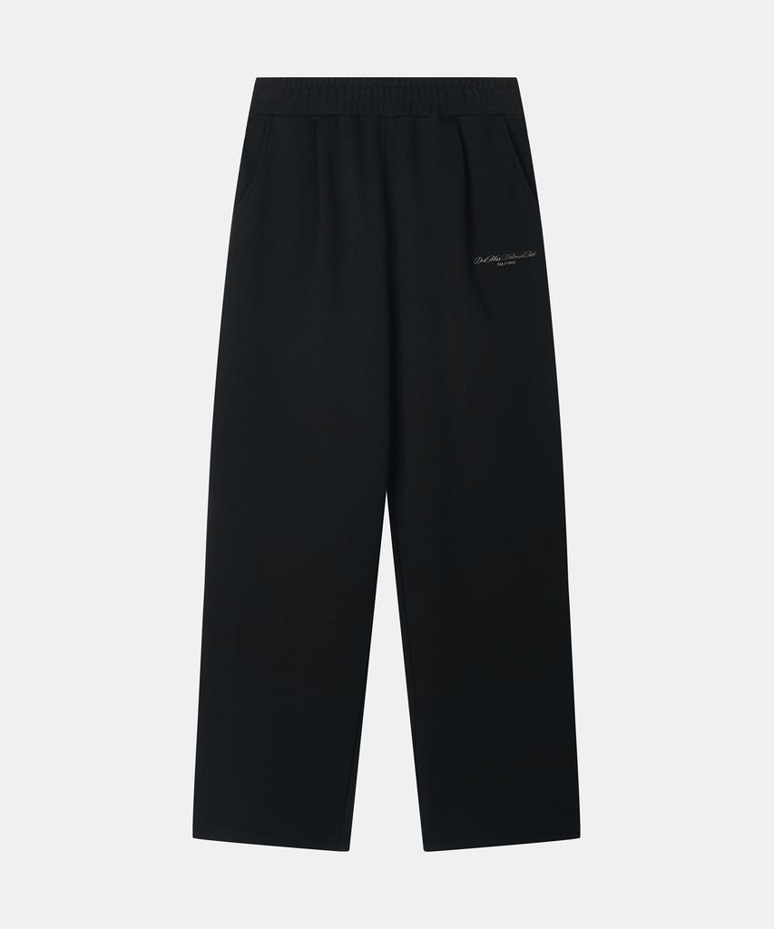 Delma W Wellness Club Semi-Wide Sweatpants - Black