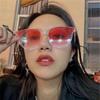 New personalized hip hop oval street shot sunglasses men and women trend sunglasses Internet celebrity glasses s