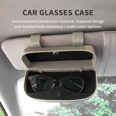 1 stuks Auto Brillenbox Draagbare Auto Zonnebrillenhouder In de Auto Rijbrillenhouder Brillenetui Zonneklep Auto Lenzenhouder