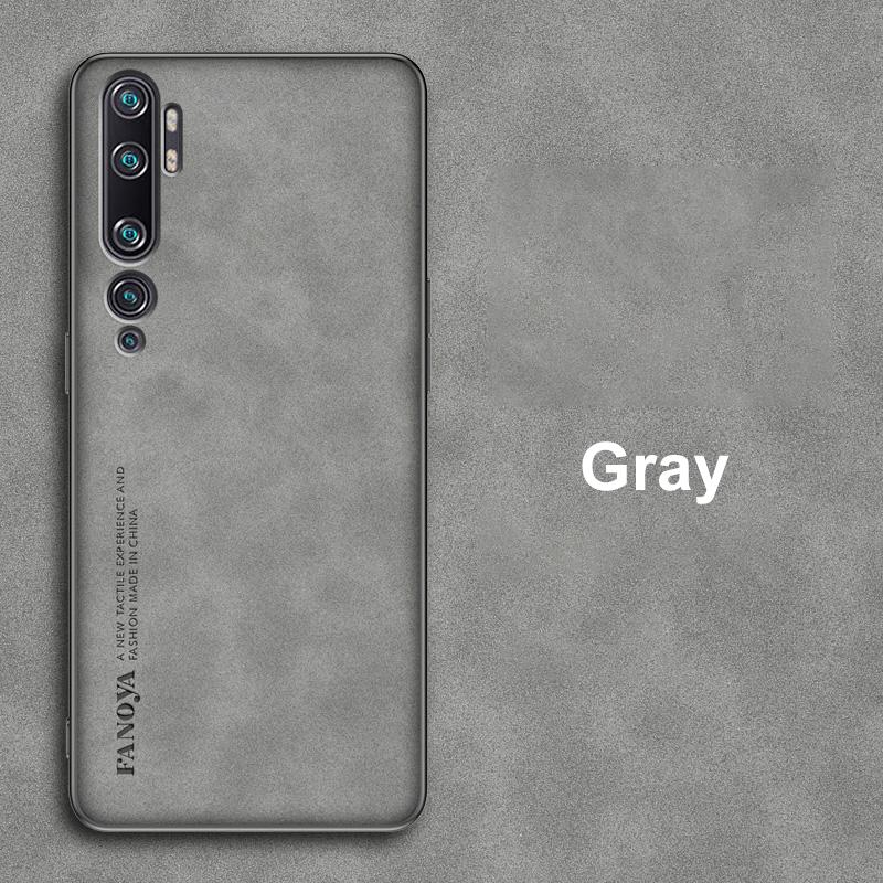 

Роскошный чехол из искусственной кожи для Xiaomi Mi Note 10 Pro 10Pro, матовый силиконовый защитный чехол для телефона Xiaomi Mi CC9 Pro Coque For Xiaomi Mi 10 Pro серый