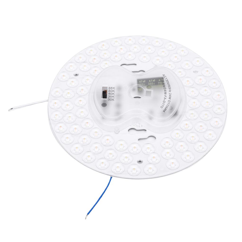 6.6in LED Ceiling Fan Light Retrofit Panel 24W Ceiling Light Replacement Board 5CCT 3000K 3500K 4000K 5000K 6500K