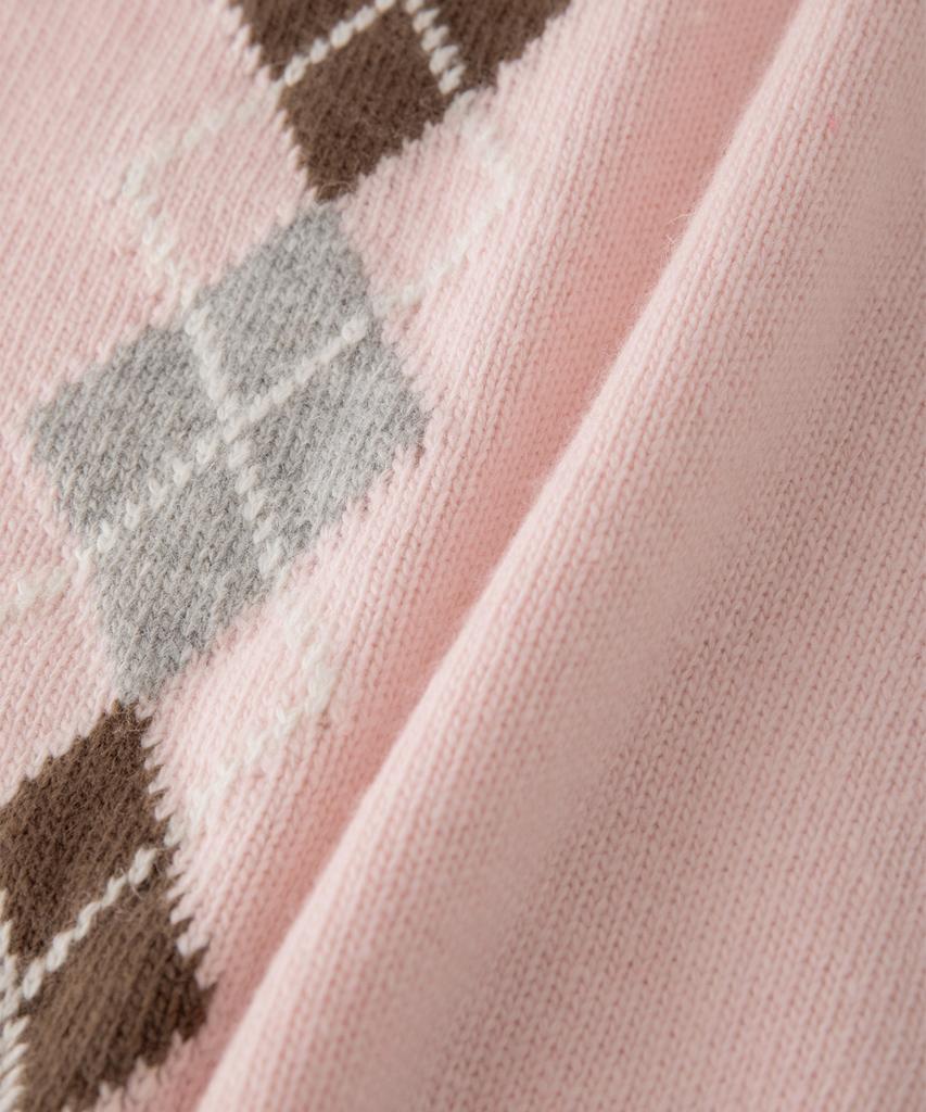 Sseomweeobeoteo Maglione Argyle Noelle - Rosa