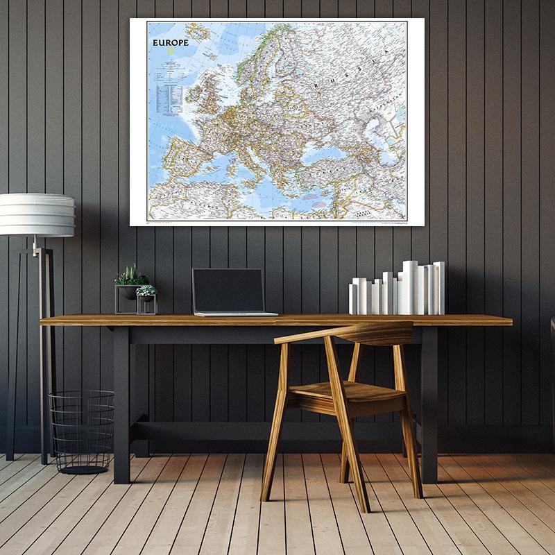 Mapa Anglie Evropa Politické Rozložení Rok 2006 Mapa Nástěnné Umělecké Tisky Malba na Plátně Obývací Pokoj Domácí Dekorace Školní Potřeby