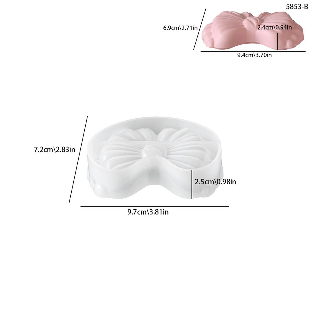 Aromatherapy Container Mold Silicone Jewelry Box Mold Bow Storage Box Mold Multi-Functional For Home Decor Aromatherapy Holder