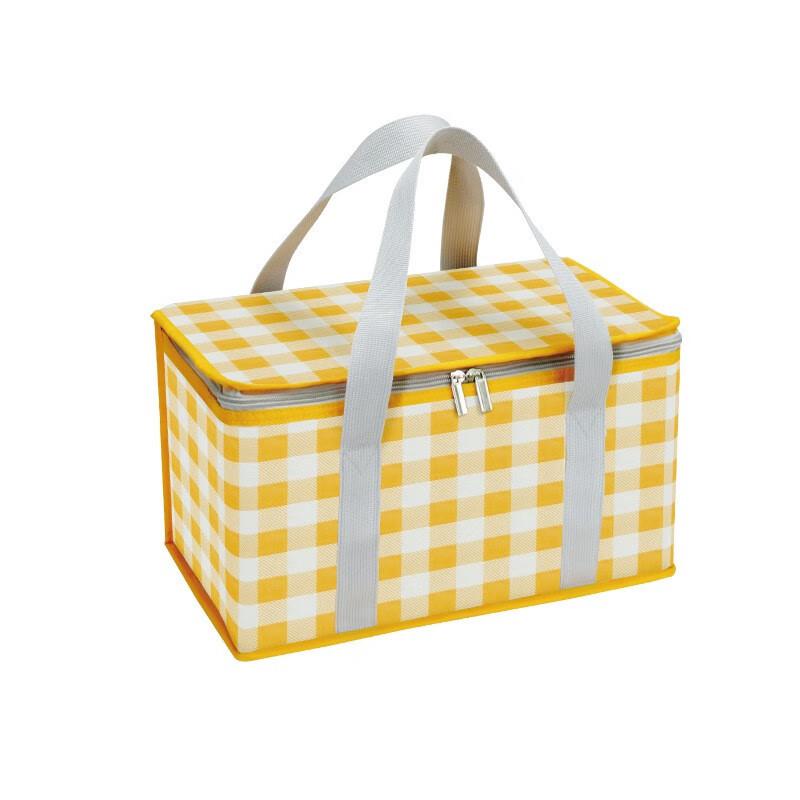 Large-capacity Picnic Bag with Thick Insulation for Heat Retention and Cold Preservation, Foldable and Portable Lunch Box