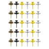 30 Pack Wall Nails for Hanging Double-Headed Nails for Hanging Pictures Decorative Push Pin Hangers Nails for Drywall