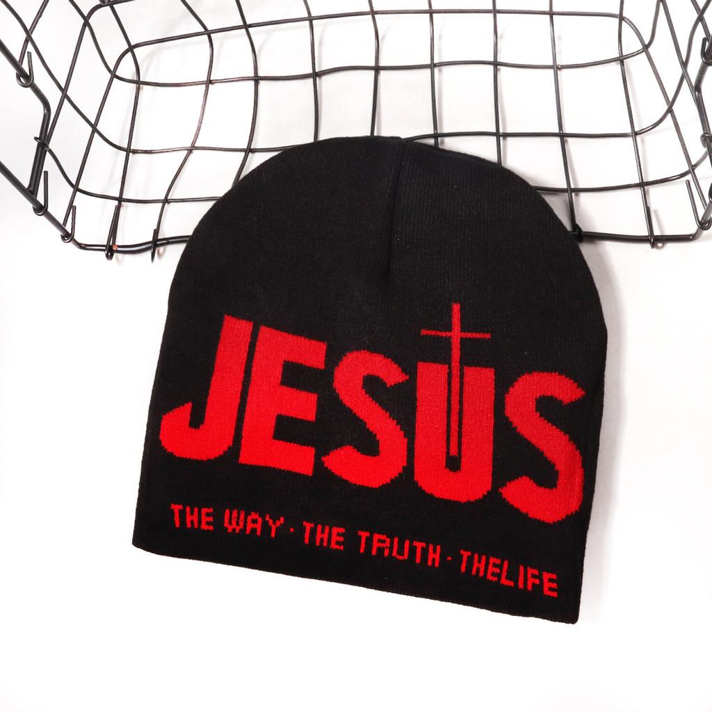 Nordic Streetwear Knit Hat With Embroidered Letters For Casual Winter Wear