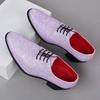 Men High Heels Silver Derby Purple Wedding Dress Dance Business White Elevator Shoes Height Increase Gold Tuxedo Shoes Plus Size