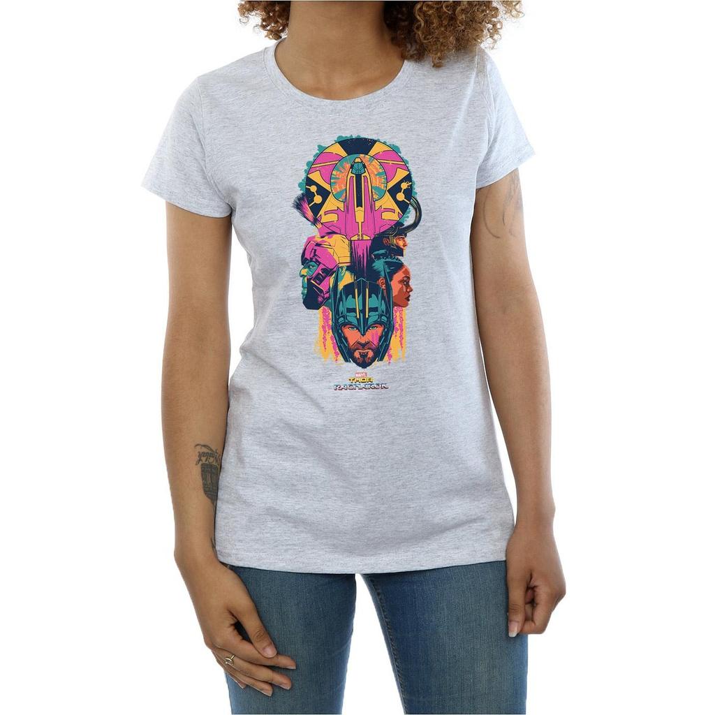 Marvel Womens/Ladies Thor Ragnarok Character Totem Cotton T-Shirt