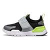 Li Ning Kids Sports Lifestyle Series Comfortable Fashion Lightweight Shock Absorption Low-Top Outdoor Shoes Kids Shoes Black Gray Green YKNU040-13