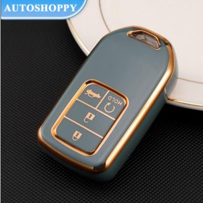 4/5Buttons TPU Car Key Case Fob Cover Holder Shell For Honda Civic Accord Cr-v Pilot Crv 2015 2016 2017 2018 2019 2020 2021 Accessories