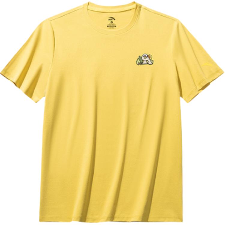 

Anta Comfortable Simple Versatile Cartoon Round Neck Thin Breathable Short Sleeve T-Shirt Women Tops New-Bud-Yellow 962526102-5 M