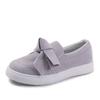 Flat Bottom Women's Large Size Spring and Autumn Bow Light Mouth Single Shoes Thick Sole Casual Lazy Single Shoes