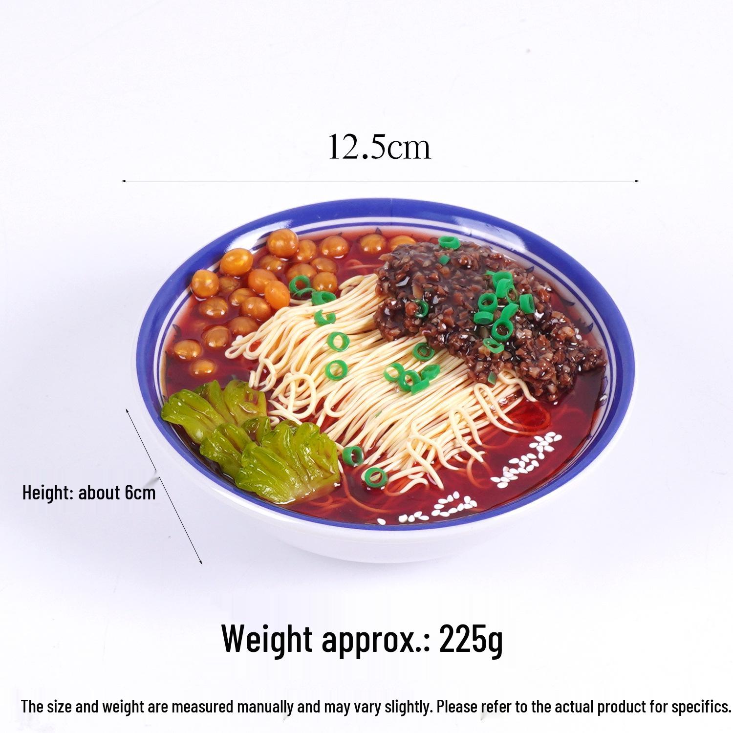 Lanzhou Hand-Pulled Noodles Prop: Large Bowl Beef & Seafood for Display or Short Play.