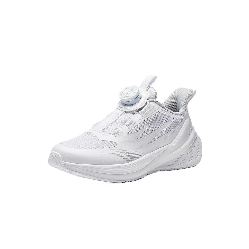 Anta Kids Bow Speed 3.0 Lightweight Comfortable Breathable Durable Low-Top Running Shoes Kids sneaker White Silver 332445501S-1