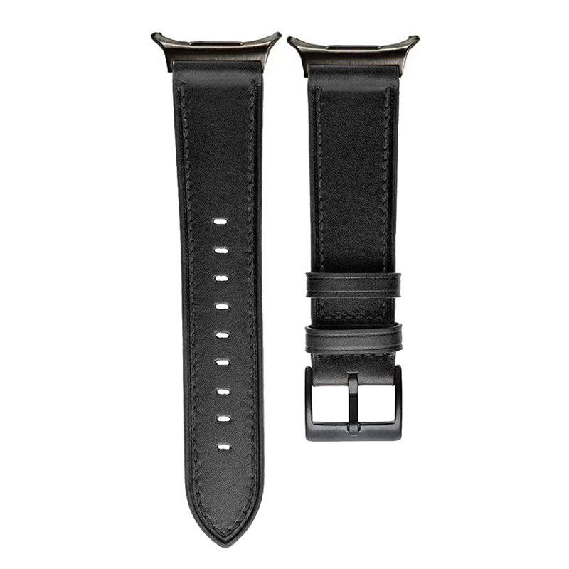 Классические кожаные ремешки для Samsung Watch 8 40 44мм, ремешки из мягкой кожи, сменный браслет для Galaxy Watch 8 Classic 46мм for galaxy watch 8 40mm чёрный