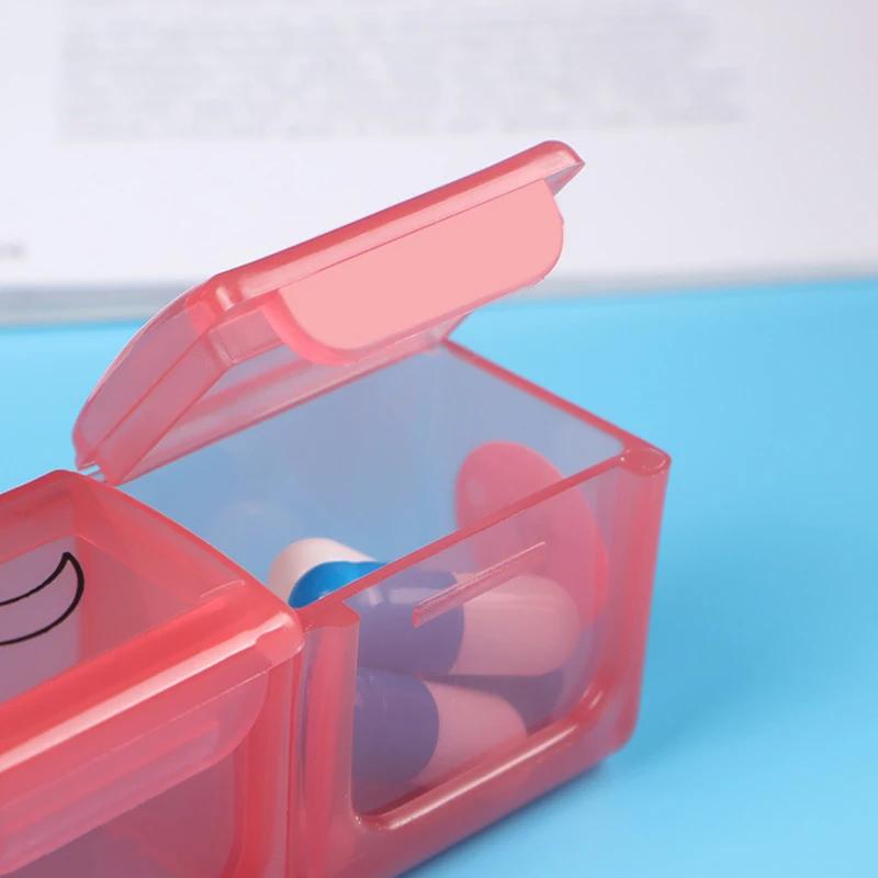 Månedlige pilleesker Reise Dispenser Oppbevaringsbeholder Fargerik Legemiddeldispenser Pakkebeholder 32 Rom Pilleboks Organizer 31 Dager