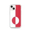 Coque Téléphone – Drapeau Du Groenland – Compatible iPhone 14 – Étui Souple – Résistant Et Antichoc - Silicone - Pixelforma