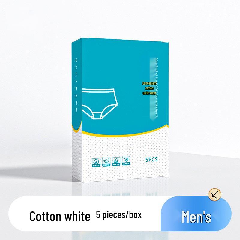 Supermarkt Herren- & Damen Einweg-Baumwollunterwäsche, einzeln verpackt, steril, Übergröße, reisefreundliche Slips.