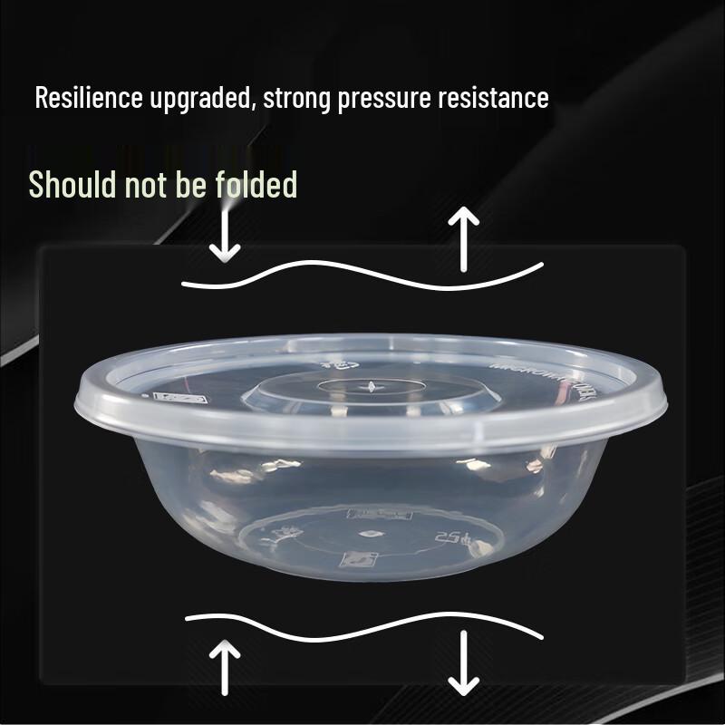 Yishengtong Disposable Round Food Container Set
