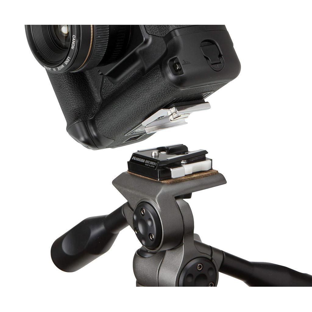 Hakuba Quick Shoe III Tripod Adapter for Digital SLR and Camcorders Plate Quick Release Part 4977187304725 S-Size (Silver, HQSA3-S) Cameras, Cameras,