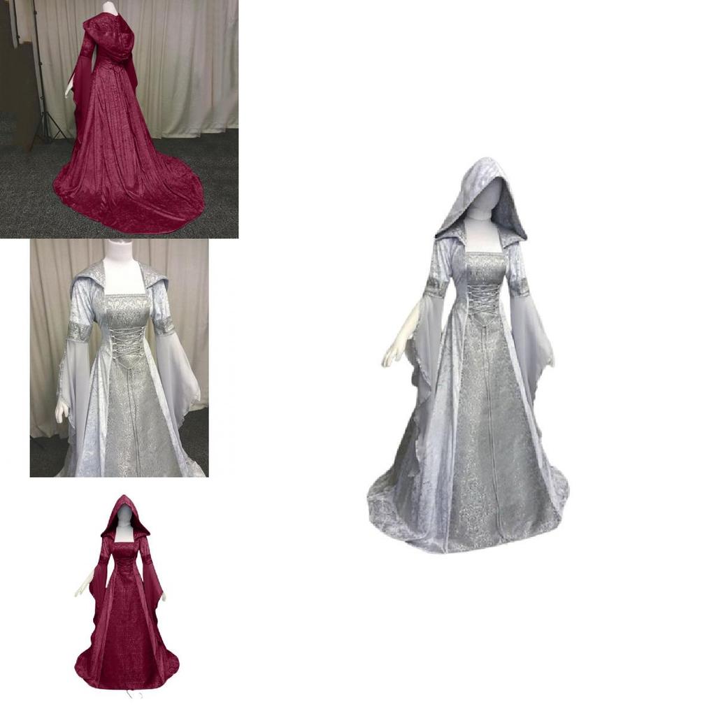 The Ultimate Wedding Dress Solid Color Hooded Design