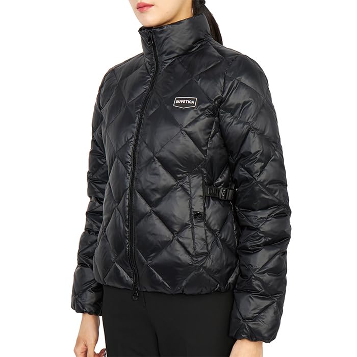 DUVETICA SORA Down Jacket Black and Beautiful Women's (VDDJ00125K0001) - Outerwear, White, Silhouette, Lightweight, Authentic, Popular, Stylish,