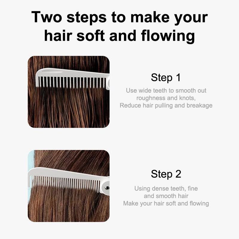 2 In In Multifuncional Portable Plastic Folding Pocket Combs Barber Men Oil Head Beard Combs Hair Styling Wide Tooth Combs